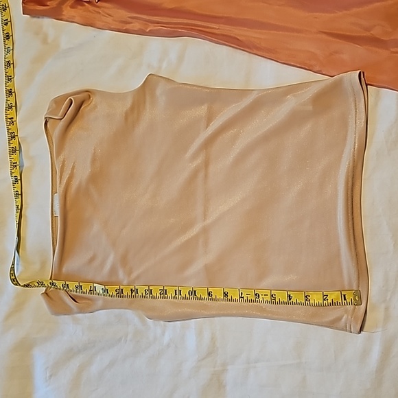 Ball Gown Bottom, High-waisted gown bottom, Size 8, Iridescent Orange with top. - Picture 14 of 14